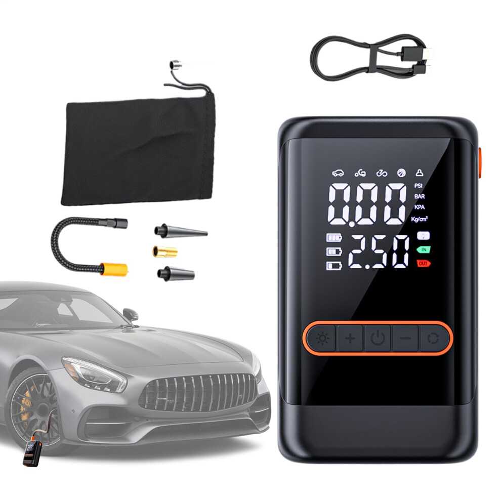 Wireless Car Tyre Inflator, Digital Air Pump For Tyres With Pressure Gauge 9382693674494