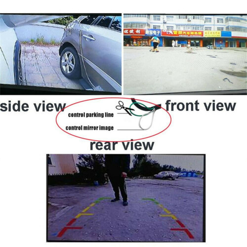 Telecamera di retromarcia per auto a 360, anteriore e laterale, impermeabile, modello B7V5F9J6 2