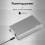 jixopn Type-C/USB 3.0 harddiskkabinet til 3,5/2,5 tommer SATA harddisk (EU-stik) 3
