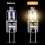 G4 Halogen Light Bulbs 10W 12V Clear Capsule 2 Pin Lamp Bulb Halogen Pin Base Warm White Dimmable 10 Pack 4