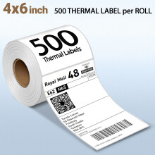 Direct Thermal Printer 4X6 500 Labels Roll 100mm x 150mm White Permanent Adhesive Shipping Labels Rolls