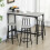 Homcom HOMCOM 5 Piece Bar Table and Stools Set with Metal Frame Grey 1