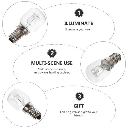 E14 Oven Light 25W 500 Celsius Degree Heat-resistant Microwave Lamp Bulb 2