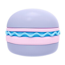(Purple) Hamburger Shape Pet Bowl 5-Piece Pet Feeding Bowl Set Handmade Tableware Combination for Cats And Dogs