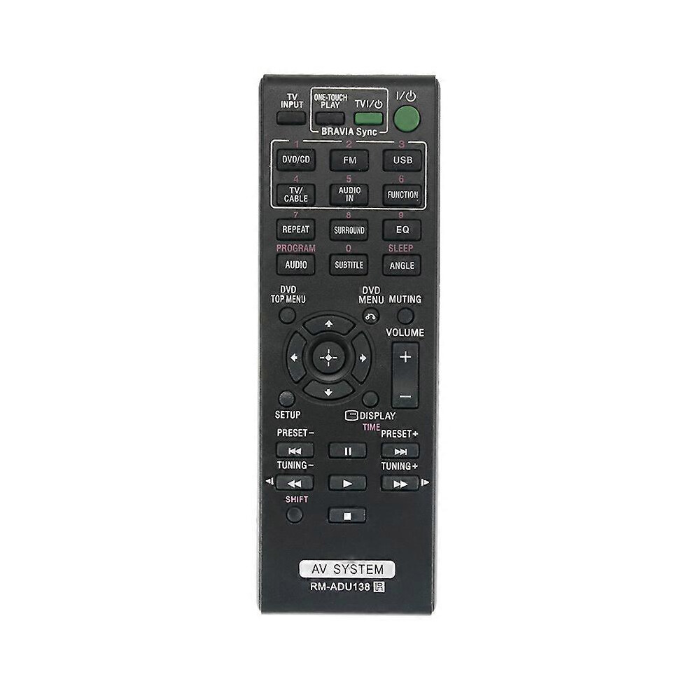 Rm-Adu138 Replacement Remote Control Compatible With Av Systems: Dav-Tz145, Hbd-Tz140, Hbd-Tz145 Black 8174946817885