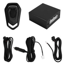 Universal electronic valve controller compatible with various engine exhaust pipes and remote control function