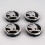 SK05 - 60MM 4-pack Center covers Skoda Silver one size 1