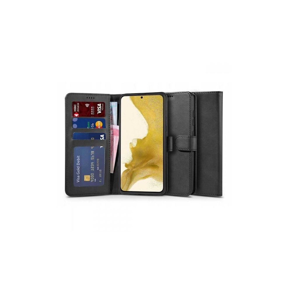 Compatible With Samsung S22 Plus Wallet Case Pu Leather 4-Compartment Black 9173940130302