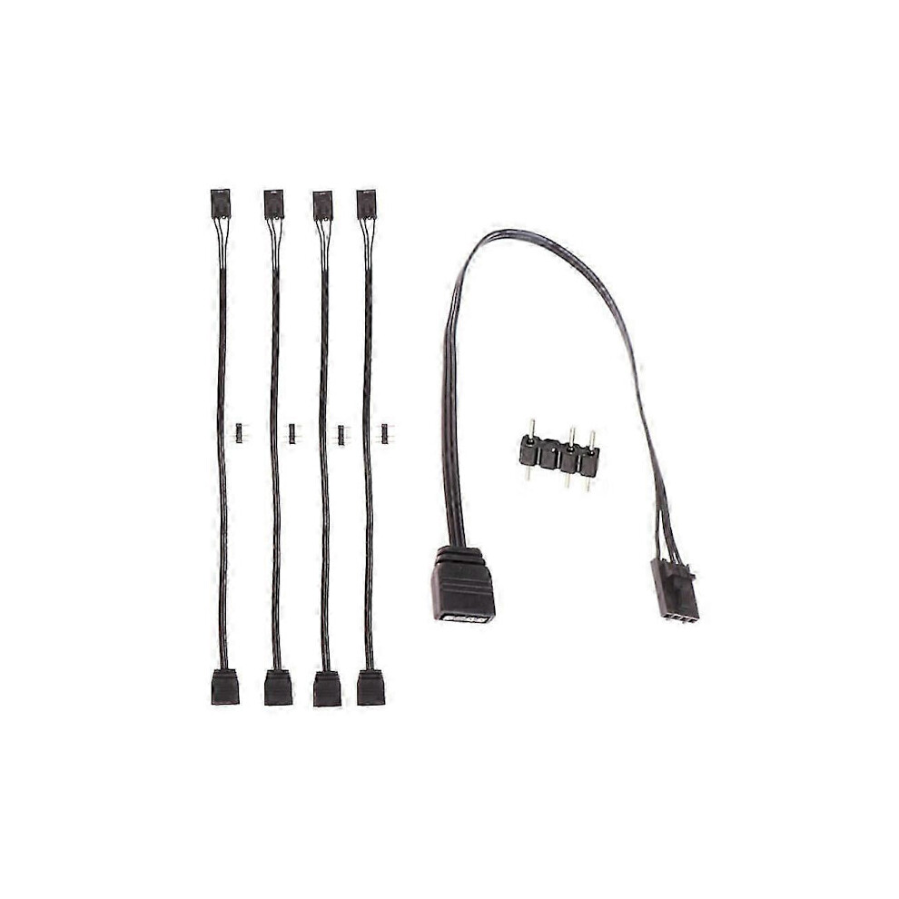 For Corsair 4Pin Rgb To Standard Argb 3-Pin 5V Adapter Connector Rgb Cable 25Cm 9173940131446