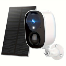 Solarbetriebene, kabellose Sicherheitskamera, 2K/3MP, Farbnachtsicht, IP66 wasserdicht, Zwei-Wege-Audio, keine monatlichen Gebühren, kompatibel mit