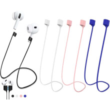 Lanière magnétique anti-perte compatible avec les AirPods, cordon sport coloré en silicone souple. Cordon ultra-résistant anti-perte.