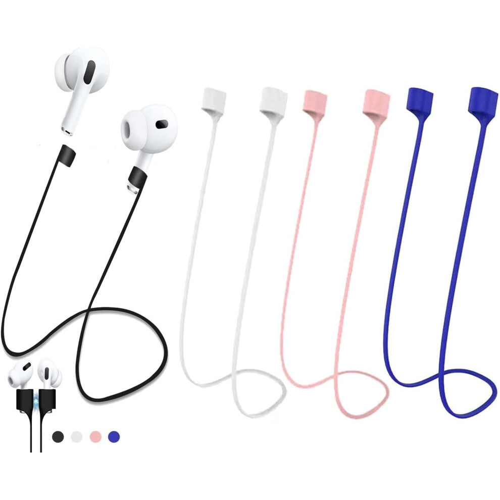 Magnetic Anti-Lost Straps For Compatible With Airpods Accessory, Colorful Soft Silicone Sports Lanyard.ultra Strong Cord Anti-Lost 9173940134218