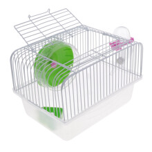 Einfacher, tragbarer Hamsterkäfig zum Selberbauen, geeignet für Zwerghamster, Rennmäuse und Mäuse, grün