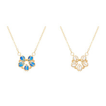 Blumenkette, schlichter, leichter Schmuck für jeden Tag, für Damen *2 Stück