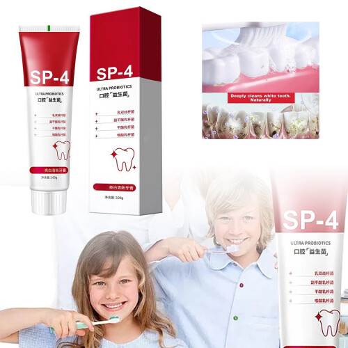 6 τεμάχια SP-4 Οδοντόκρεμα Fresh Breath, SP-4 Οδοντόκρεμα Λεύκανσης με Προβιοτικά, Προάγει 2