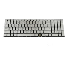 Nová stříbrná podsvícená klávesnice s anglickým písmem pro řadu HP Envy17-CH17M-CH, kompatibilní s