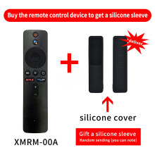 Novo controle remoto Bluetooth XMRM-00A compatível com Xiaomi Box S e Mi Box3Voice com capa.