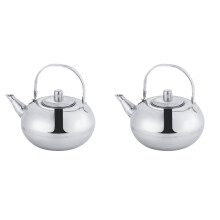 Conjunto de 2 jarras de água térmicas, cafeteiras, fogareiros e chaleiras de aço inoxidável para ferver chá.