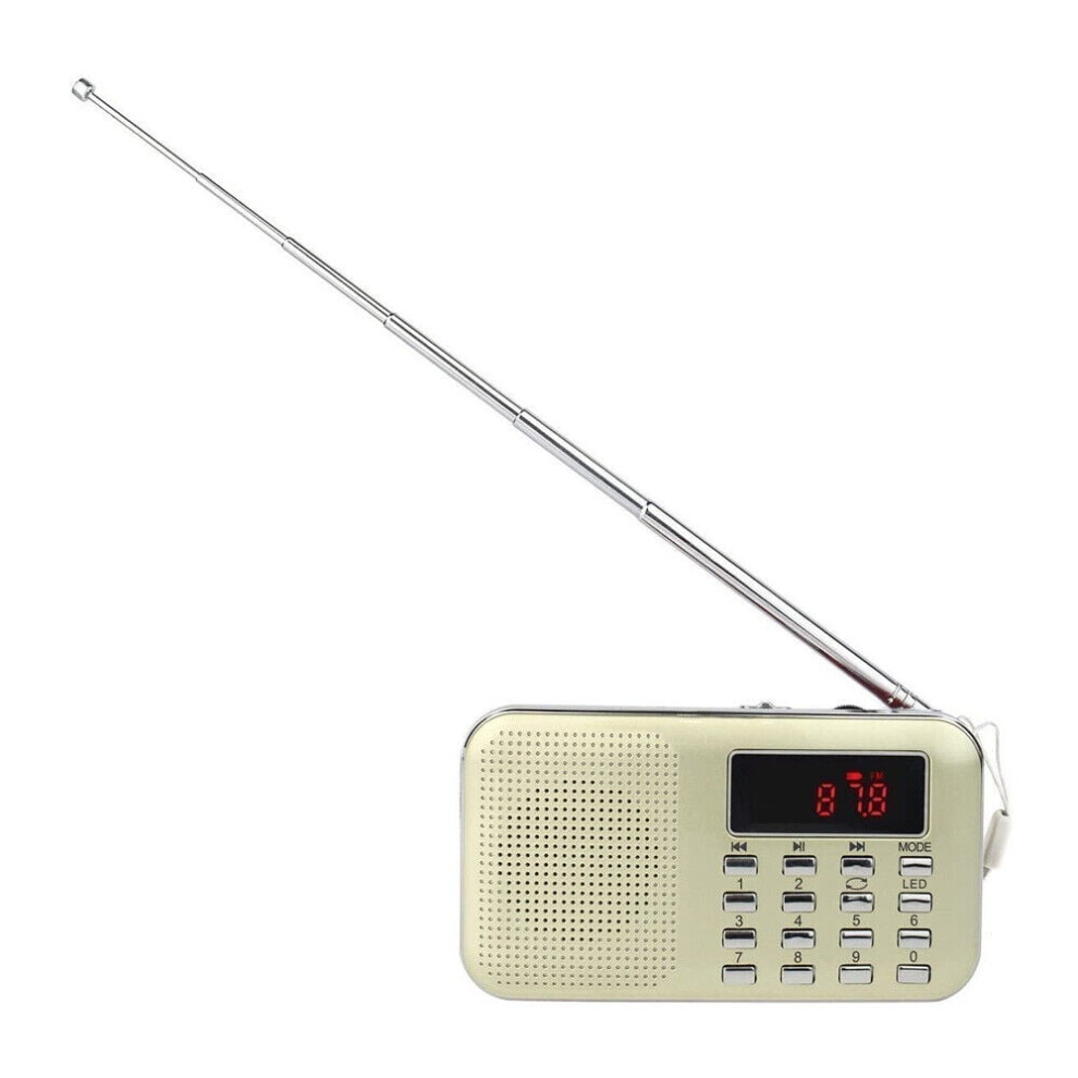 Am / Fm Radio Mp3 Music Player Tf Microsd Card Media Portable Speaker Light 9173940135161