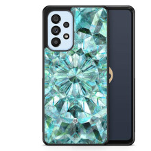 Capa Bjornberry compatível com Samsung Galaxy A53 5G - Cristais Verdes