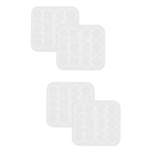 4 buc agrafe de păr silicon mucegai păr agrafe rășină păr clip mucegai silicon reutilizabil matrițe agrafe de păr fete