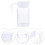 Conjunto de Bule de Vidro e Jarra de Plástico - 600ml 4