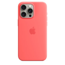Capa de silicone líquido compatível com iPhone 15 Pro Max e carregamento sem fio MagSafe.