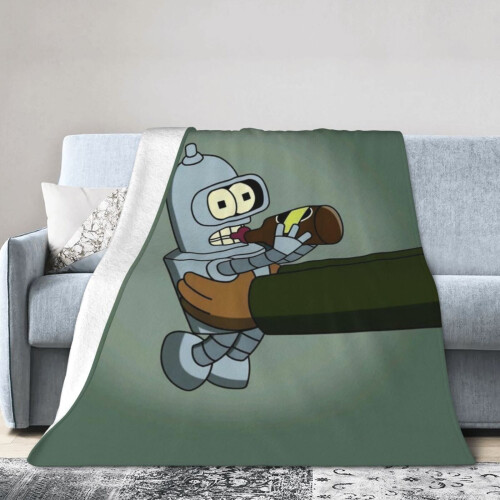 Κουβέρτα ξενοδοχείου Futurama, κουβέρτα Anime για κρεβάτι, κουβέρτα καναπέ, εξαιρετικά