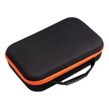 (rectangular, Orange) Tool Storage Bag Large Capacity Zipper Closure Shockproof Impact Resistant Electric Scissors Drill Bits Organizer Carrying Case