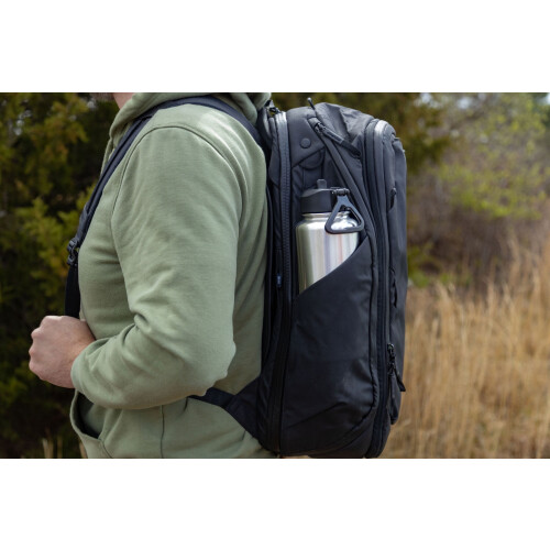Ozark Trail Μπουκάλι νερού από ανοξείδωτο ατσάλι με φαρδύ στόμιο 32oz από ασήμι, με λαβή 2
