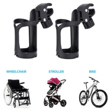 GIXUSIL2Pack Portabotellas negros para bicicleta, rotación de 360, compatibles con bicicletas de carretera/montaña, cochecitos de bebé y