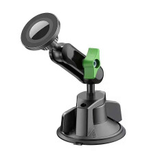 (Black1)Magnetic Phone Holder for Car Vacuum Suction Cup Stand Multi-angle Adjustable Phone Mount for Windshield Dashboard