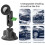 (Black1)Magnetic Phone Holder for Car Vacuum Suction Cup Stand Multi-angle Adjustable Phone Mount for Windshield Dashboard 4