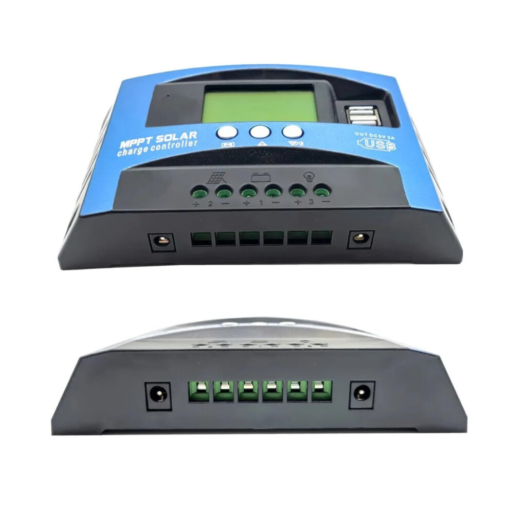 Mppt 40A Solar Charge Controller 12V 24V With Lcd Display Dual Usb Fast Charging For Offgrid System 9365369398375