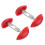 Adjustable Plastic Shoe Stretcher Expander Red Foldable Lightweight Travel Sneakers 1