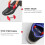 Adjustable Plastic Shoe Stretcher Expander Red Foldable Lightweight Travel Sneakers 5