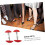 Adjustable Plastic Shoe Stretcher Expander Red Foldable Lightweight Travel Sneakers 4