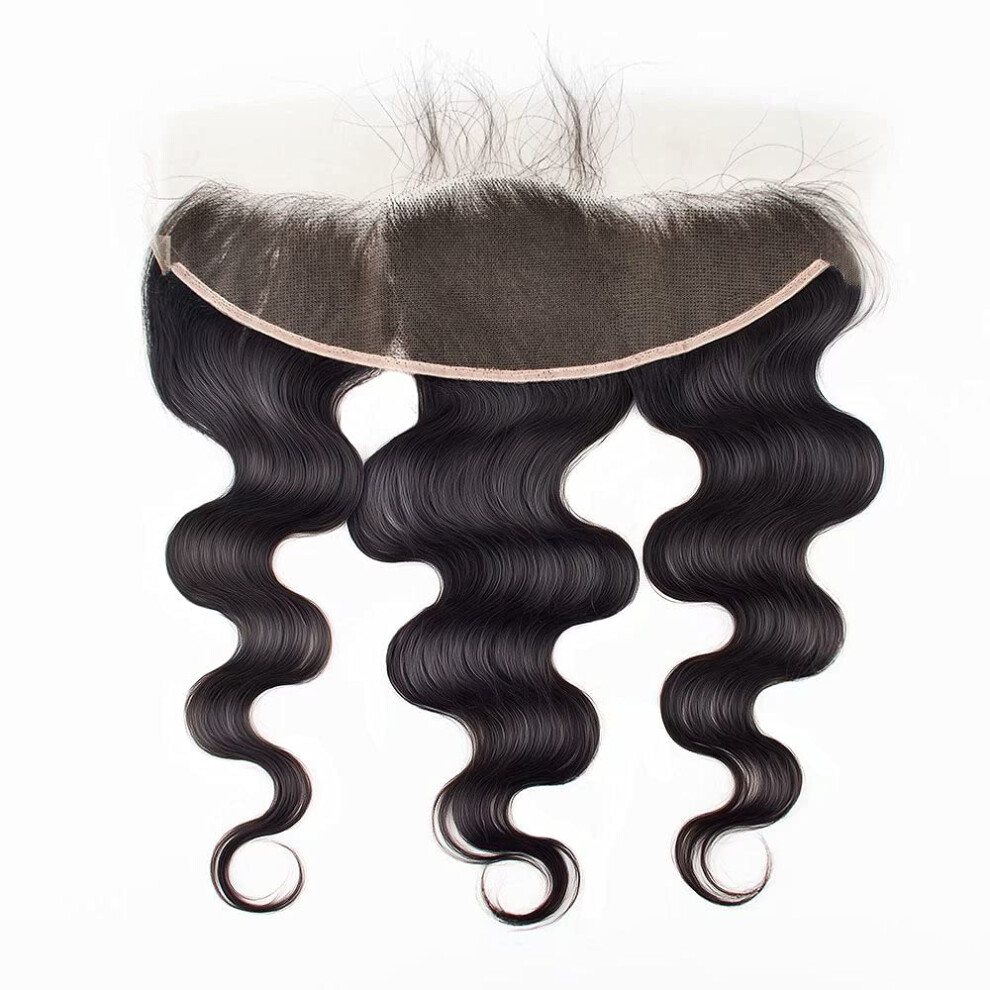 13x4 HD Lace Frontal Wig 18 Inch Brazilian Virgin Hair Closure Invisible Lace Heat Dye Friendly
