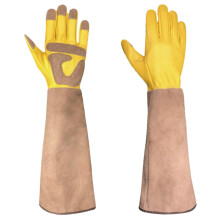 Leather Work Gloves 18in Thorn Proof Long Gardening Gloves for Men Women Rose Cactus Pruning Beekeeping Welding 1 Pair