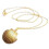 Damesmode Gouden Legering Schelp Medaillon Hanger Lange Ketting 1