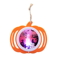 Lámpara colgante de esqueleto y calabaza de Halloween, decoración para interiores y exteriores, escena luminosa, compatible con Tarmeek, en