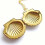 Damesmode Gouden Legering Schelp Medaillon Hanger Lange Ketting 4