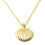 Damesmode Gouden Legering Schelp Medaillon Hanger Lange Ketting 5