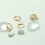 RSAMD1Ζεύγος Σκουλαρίκια Leverback 12x15mm Γάντζοι Αυτιών Σκουλαρίκι Κούμπωμα 4