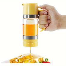 Distributeur de miel en verre étanche de 255 ml avec poignée - Idéal pour les sirops de café et de thé, un indispensable en cuisine