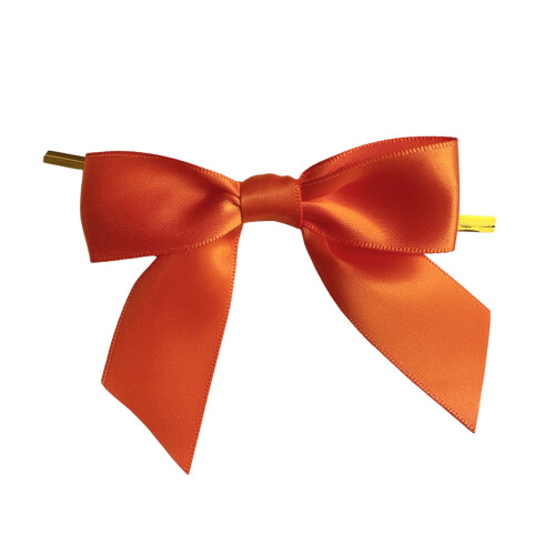 Φιογκάκια Bentne Twist Tie Bows, Φιογκάκια από Σατέν Κορδέλα - Συσκευασία 3,4", 50 τεμαχίων για