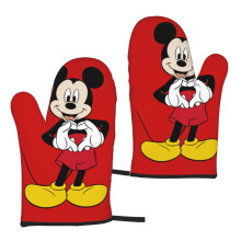2 buc drăguț cauciuc rățuște mănuși de cuptor desene animate Mickey Mouse mănușă de cuptor potrivită pentru grătare copt gătit cuptor cu