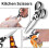 3 Pack Heavy Duty Kitchen Shears Stainless Steel Kitchen Scissors Ultra compatible with Sharp 5