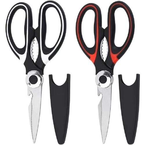 3 Pack Heavy Duty Kitchen Shears Stainless Steel Kitchen Scissors Ultra compatible with Sharp 2