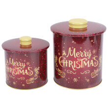 Boîtes en métal Gymnture2Christmas pour bonbons et biscuits